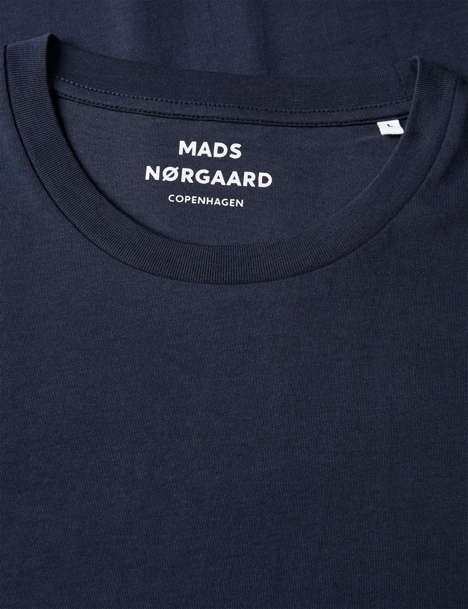 Mads Nørgaard Parisian Night Thor Fine Jersey T-Shirt Herren dunkelblau